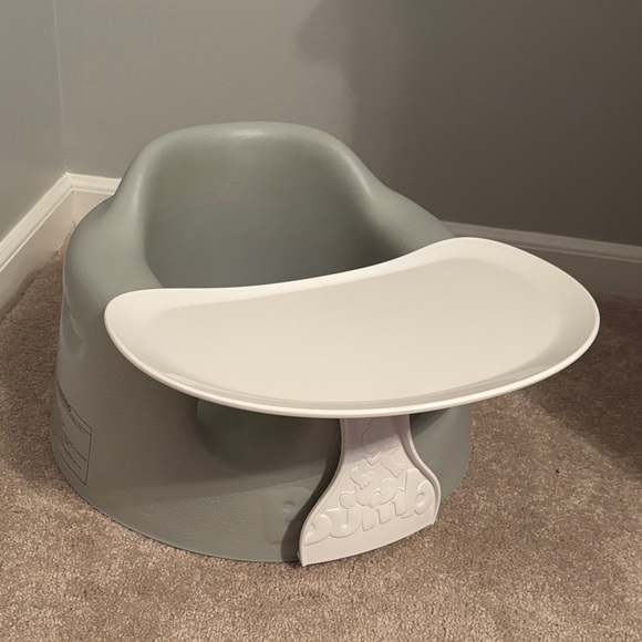 Bumbo Gray Baby Seat with White Tray - Picture 12 of 12